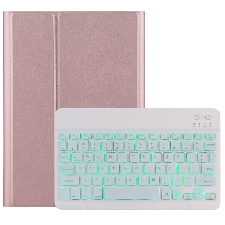 M10S 2 in 1 Removable Bluetooth Keyboard + Leather Tablet Case with Backlight & Holder for Lenovo Tab M10 TB-X505X