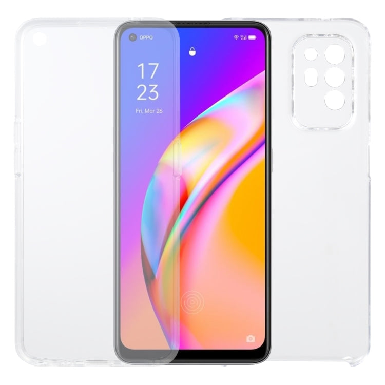 For OPPO F19 Pro+ 5G/A94 5G/Reno5 Z PC+TPU Ultra-Thin Double-Sided All-Inclusive Transparent Case