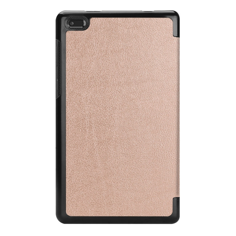 Custer Texture Horizontal Deformation Flip Leather Case for Lenovo Tab E8 TB-8304F, with Three-folding Holder