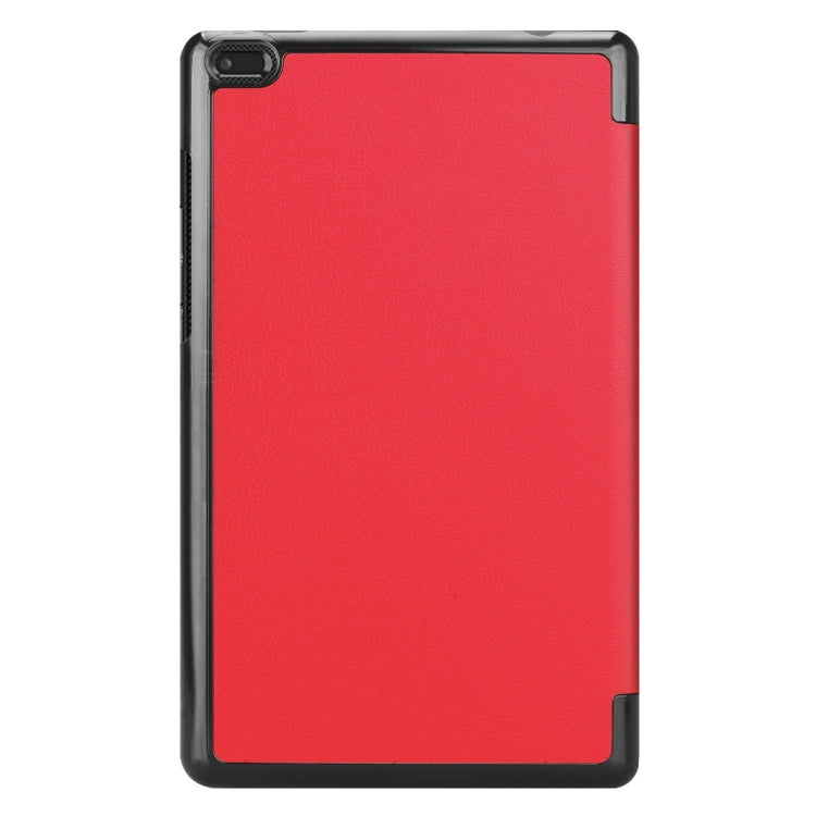 Custer Texture Horizontal Deformation Flip Leather Case for Lenovo Tab E8 TB-8304F, with Three-folding Holder