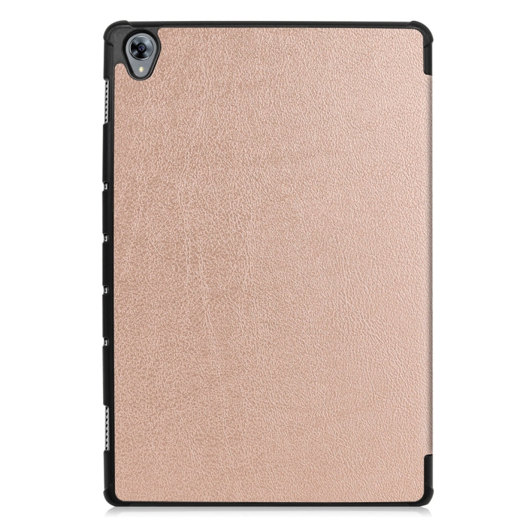 Custer Texture Horizontal Deformation Flip Leather Case for Huawei MediaPad M6 10.8 / Matepad 10.8 (2020), with Three-folding Holder & Sleep / Wake-up Function