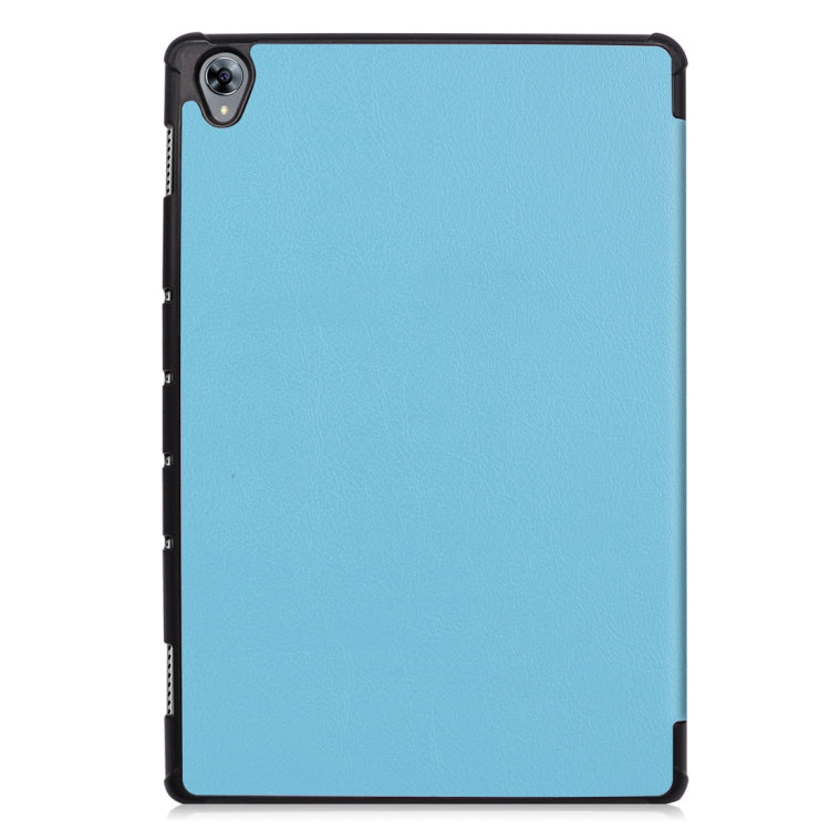 Custer Texture Horizontal Deformation Flip Leather Case for Huawei MediaPad M6 10.8 / Matepad 10.8 (2020), with Three-folding Holder & Sleep / Wake-up Function