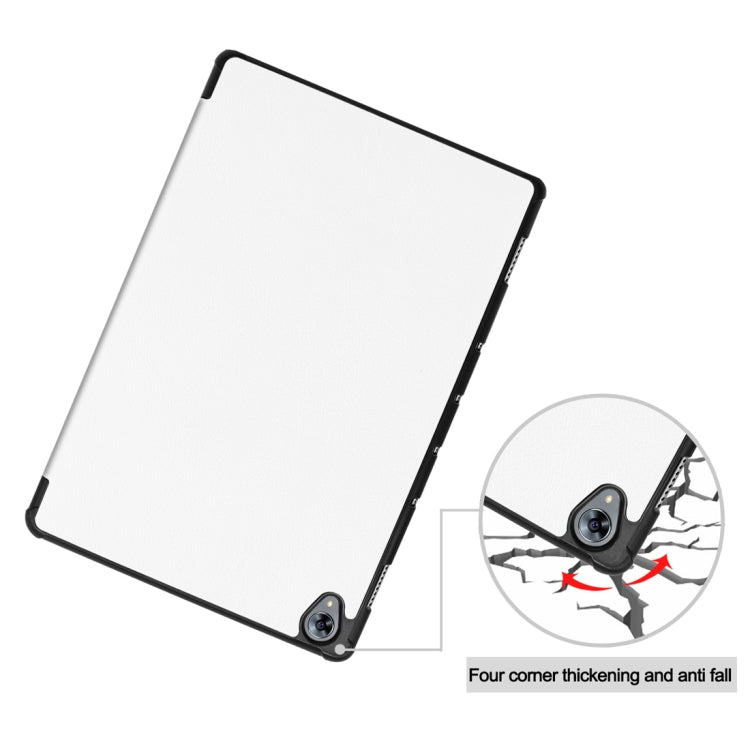 Custer Texture Horizontal Deformation Flip Leather Case for Huawei MediaPad M6 10.8 / Matepad 10.8 (2020), with Three-folding Holder & Sleep / Wake-up Function