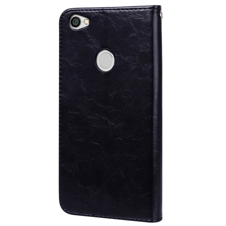 For Xiaomi Redmi Note 5A Pro / Prime Business Style Oil Wax Texture Horizontal Flip Leather Case with Holder & Card Slots & Wallet & Lanyard