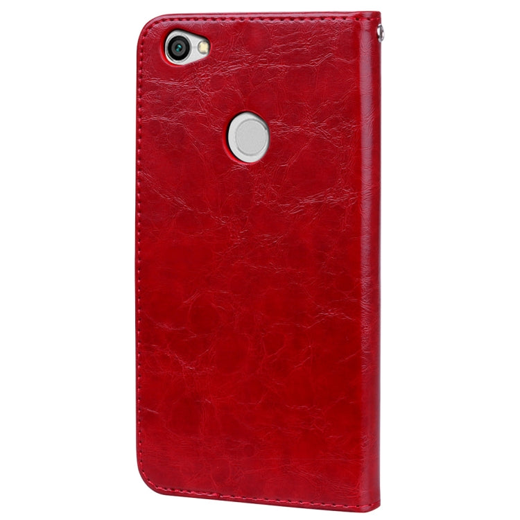 For Xiaomi Redmi Note 5A Pro / Prime Business Style Oil Wax Texture Horizontal Flip Leather Case with Holder & Card Slots & Wallet & Lanyard