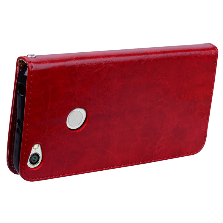 For Xiaomi Redmi Note 5A Pro / Prime Business Style Oil Wax Texture Horizontal Flip Leather Case with Holder & Card Slots & Wallet & Lanyard