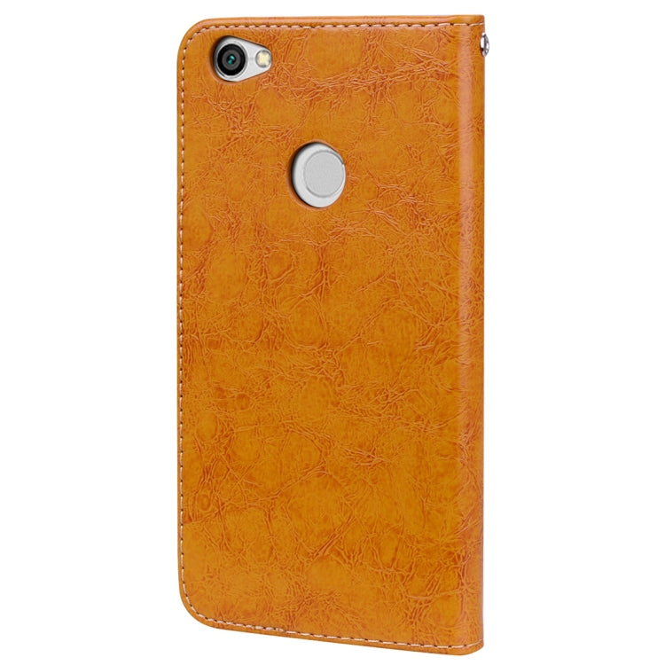 For Xiaomi Redmi Note 5A Pro / Prime Business Style Oil Wax Texture Horizontal Flip Leather Case with Holder & Card Slots & Wallet & Lanyard