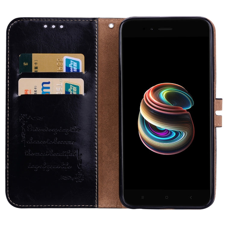 For Xiaomi Mi A1 & 5X Business Style Oil Wax Texture Horizontal Flip Leather Case with Holder & Card Slots & Wallet & Lanyard