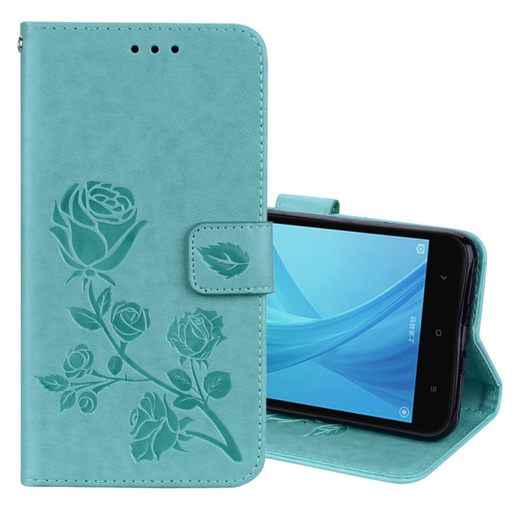 For Xiaomi Redmi Note 5A Pro / Prime Roses Pressed Flowers Pattern Flip Leather Case with Holder & Card Slots & Wallet