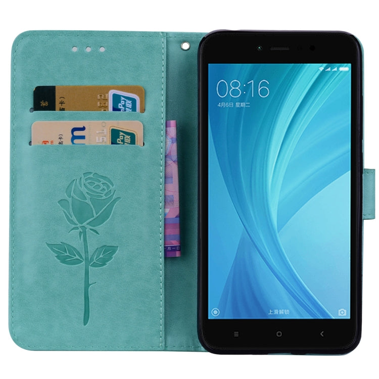 For Xiaomi Redmi Note 5A Pro / Prime Roses Pressed Flowers Pattern Flip Leather Case with Holder & Card Slots & Wallet