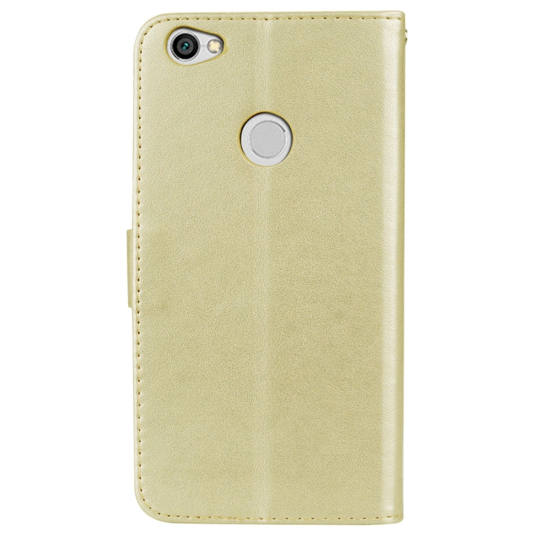 For Xiaomi Redmi Note 5A Pro / Prime Roses Pressed Flowers Pattern Flip Leather Case with Holder & Card Slots & Wallet