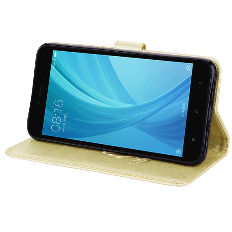 For Xiaomi Redmi Note 5A Pro / Prime Roses Pressed Flowers Pattern Flip Leather Case with Holder & Card Slots & Wallet