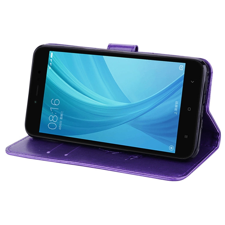 For Xiaomi Redmi Note 5A Pro / Prime Roses Pressed Flowers Pattern Flip Leather Case with Holder & Card Slots & Wallet