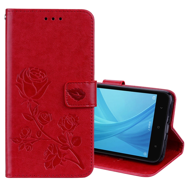 For Xiaomi Redmi Note 5A Pro / Prime Roses Pressed Flowers Pattern Flip Leather Case with Holder & Card Slots & Wallet