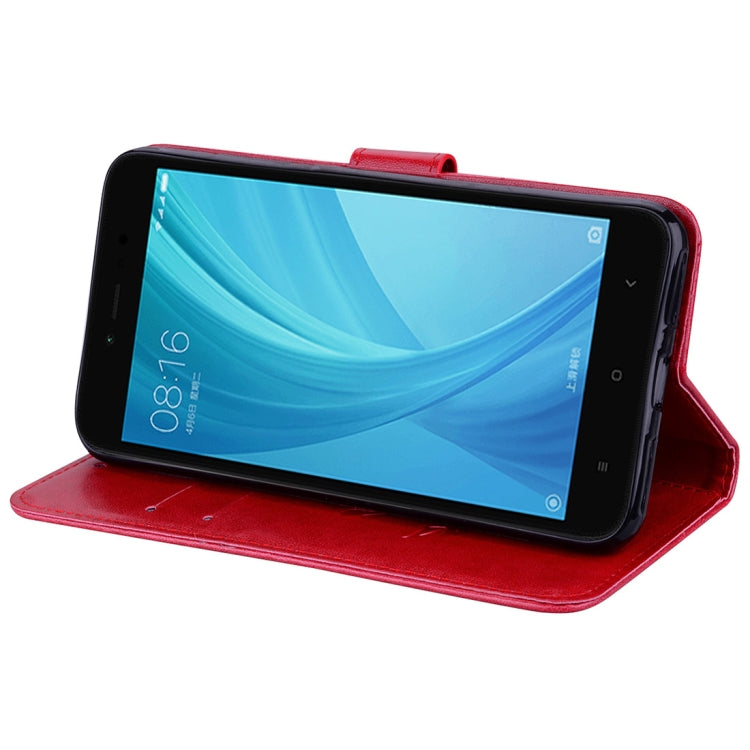 For Xiaomi Redmi Note 5A Pro / Prime Roses Pressed Flowers Pattern Flip Leather Case with Holder & Card Slots & Wallet