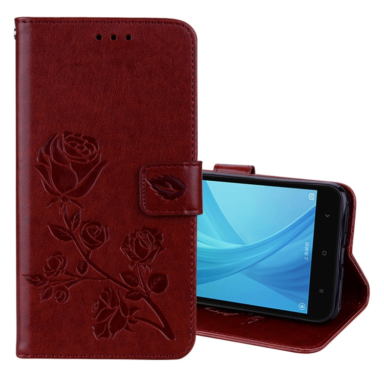 For Xiaomi Redmi Note 5A Pro / Prime Roses Pressed Flowers Pattern Flip Leather Case with Holder & Card Slots & Wallet