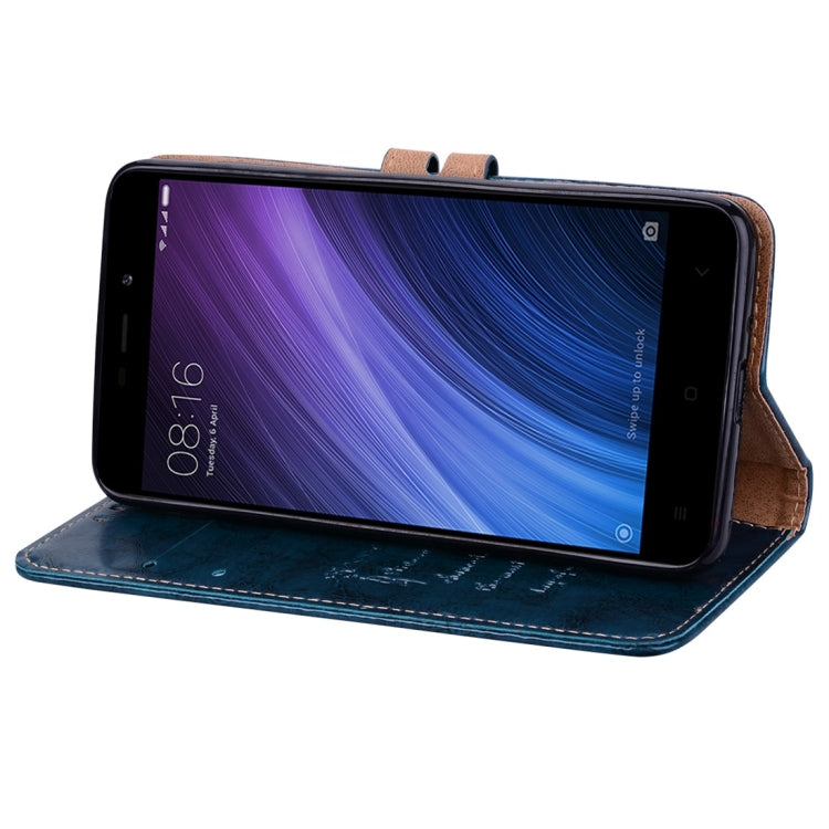 For Xiaomi Redmi 4A Business Style Oil Wax Texture Horizontal Flip Leather Case with Holder & Card Slots & Wallet & Lanyard