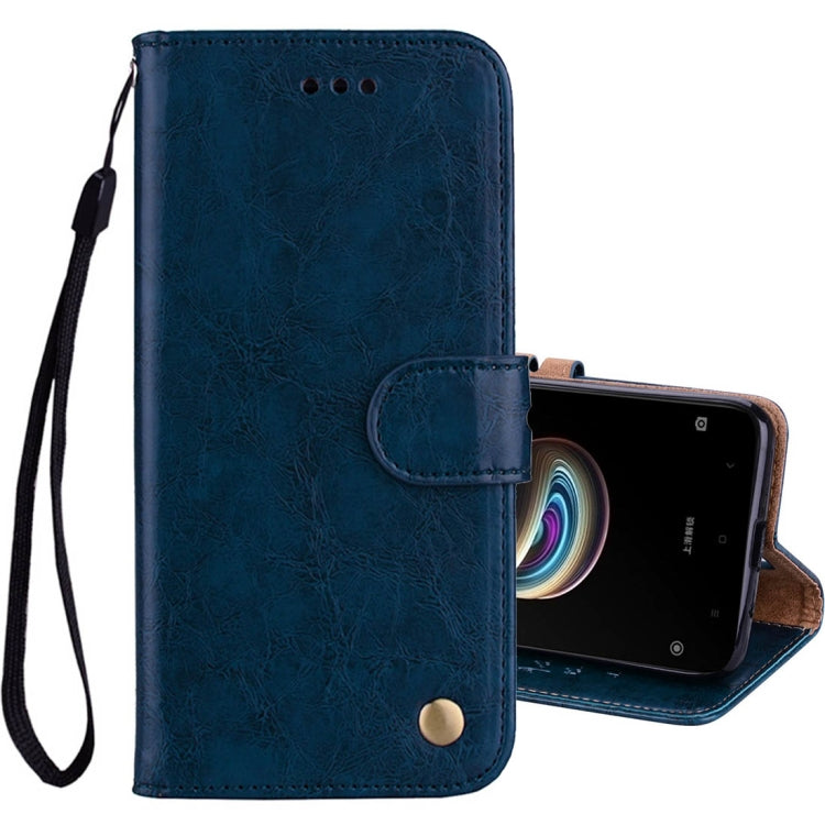 For Xiaomi Redmi 5A Business Style Oil Wax Texture Horizontal Flip Leather Case with Holder & Card Slots & Wallet & Lanyard