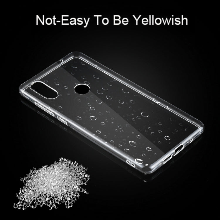 50 PCS for Xiaomi Mi Mix 2s 0.75mm Ultra-thin Transparent TPU Protective Case