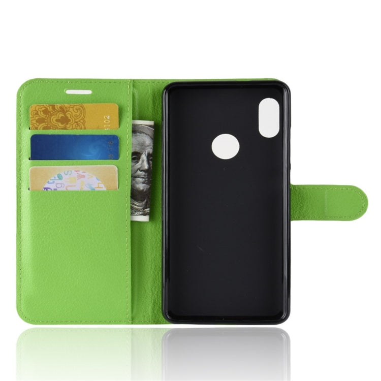 For Xiaomi Redmi Note 5 Pro Litchi Texture Horizontal Flip Protective Leather Case with Holder & Card Slots & Wallet