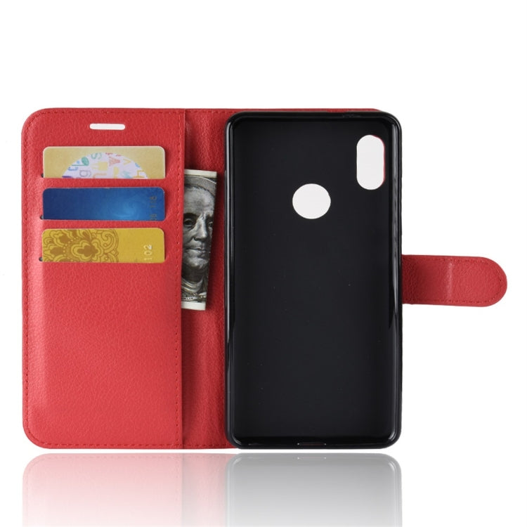 For Xiaomi Redmi Note 5 Pro Litchi Texture Horizontal Flip Protective Leather Case with Holder & Card Slots & Wallet