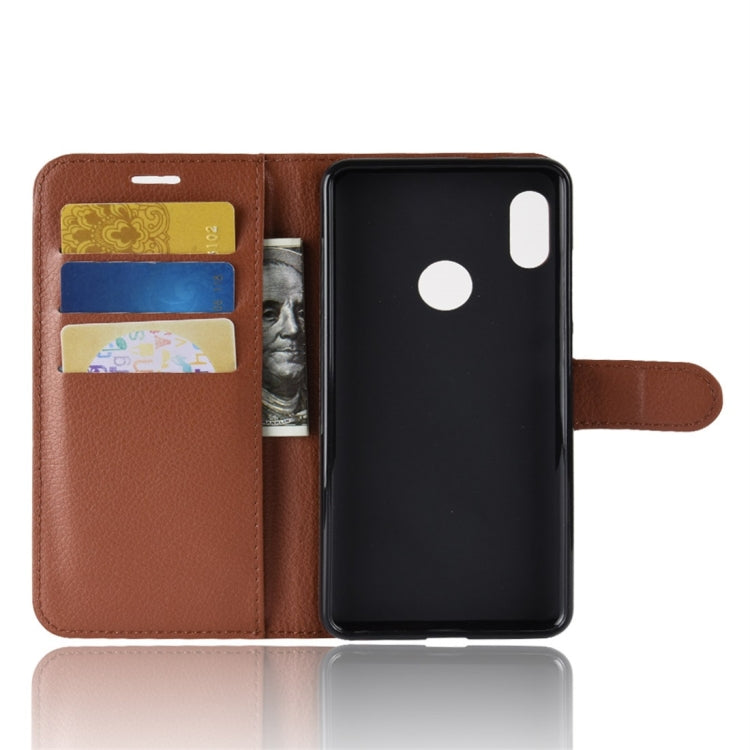 For Xiaomi Redmi Note 5 Pro Litchi Texture Horizontal Flip Protective Leather Case with Holder & Card Slots & Wallet