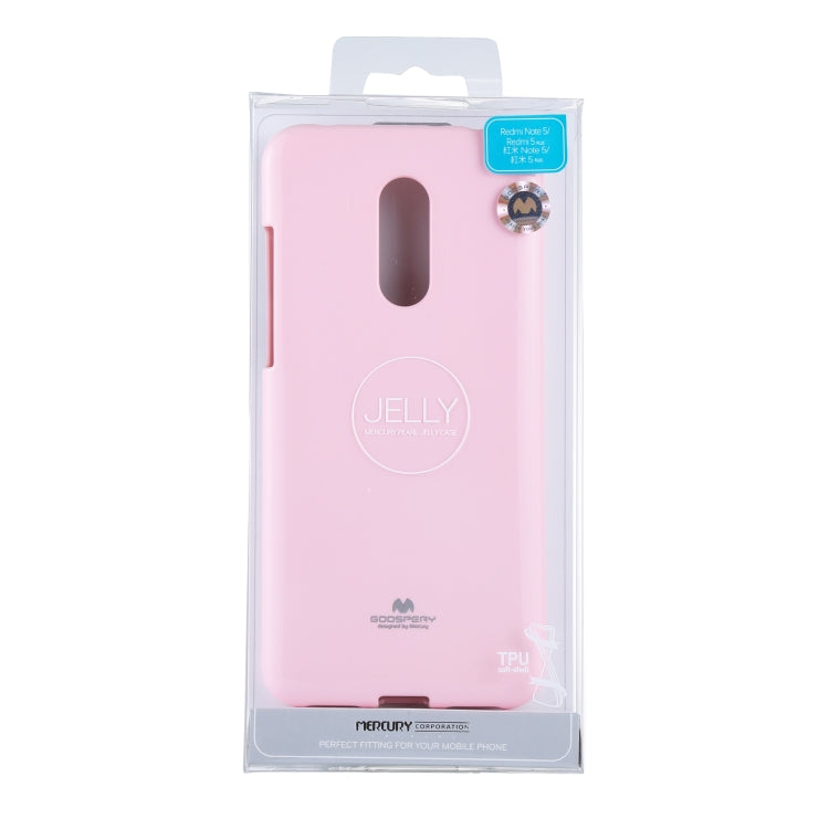 GOOSPERY PEARL JELLY Series for Xiaomi Redmi 5 Plus TPU Full Coverage Protective Back Cover Case
