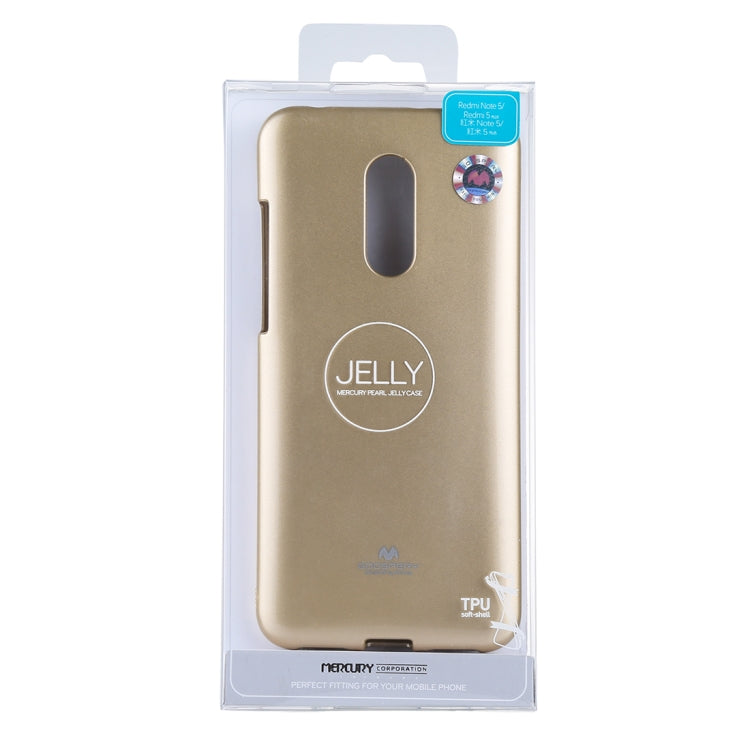 GOOSPERY PEARL JELLY Series for Xiaomi Redmi 5 Plus TPU Full Coverage Protective Back Cover Case