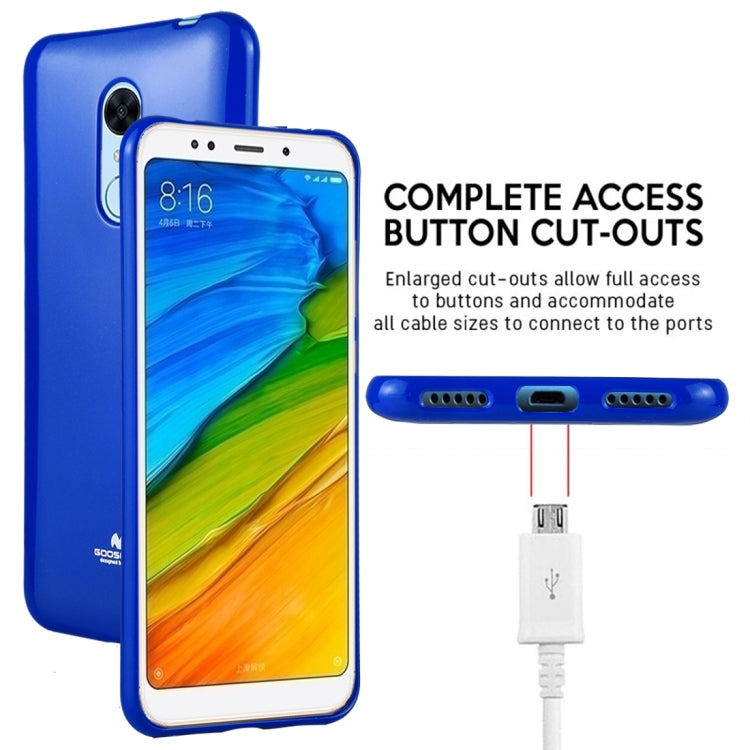 GOOSPERY PEARL JELLY Series for Xiaomi Redmi 5 Plus TPU Full Coverage Protective Back Cover Case