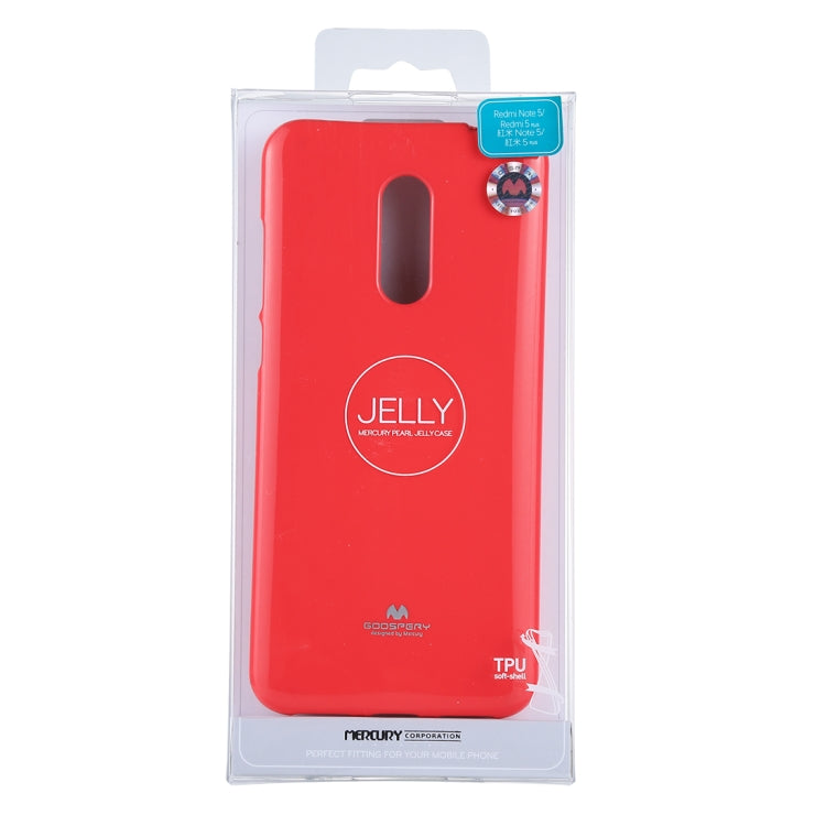 GOOSPERY PEARL JELLY Series for Xiaomi Redmi 5 Plus TPU Full Coverage Protective Back Cover Case