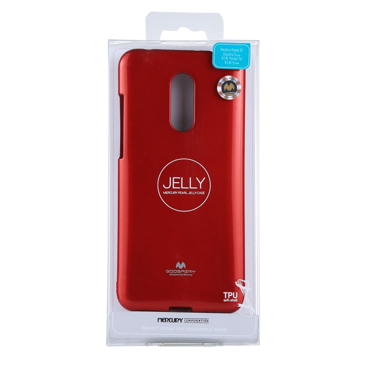 GOOSPERY PEARL JELLY Series for Xiaomi Redmi 5 Plus TPU Full Coverage Protective Back Cover Case