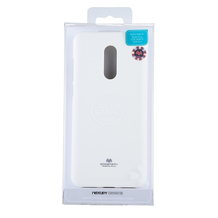 GOOSPERY PEARL JELLY Series for Xiaomi Redmi 5 Plus TPU Full Coverage Protective Back Cover Case