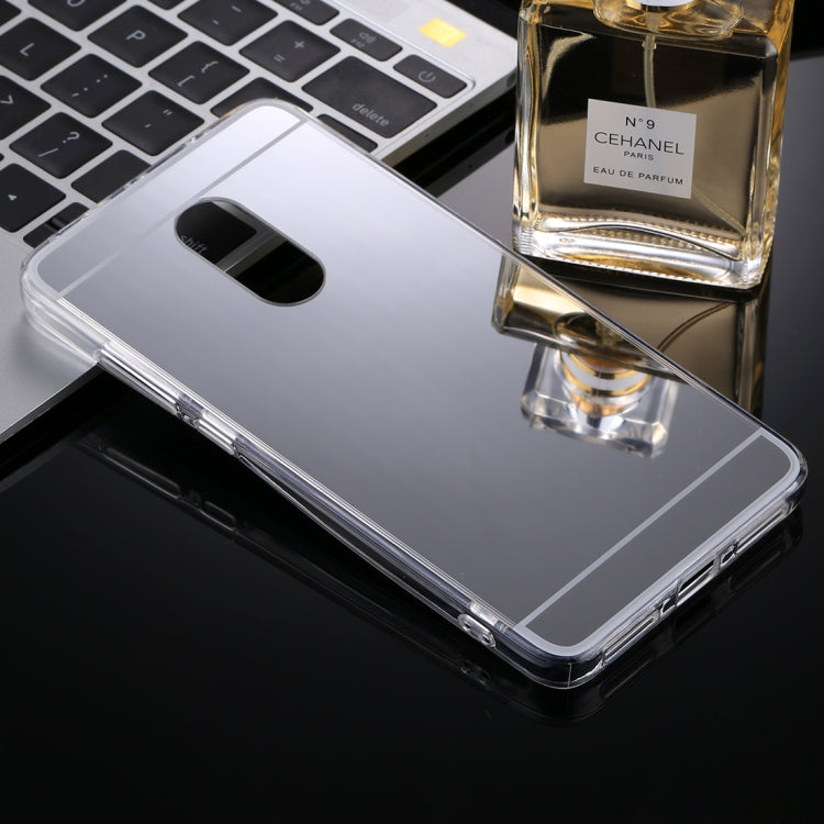 For Xiaomi Redmi Note 4 & Redmi Note 4X Acrylic + TPU Electroplating Mirror Protective Back Cover Case(Silver)