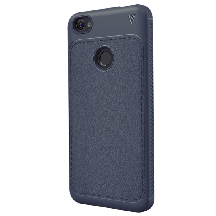 Lenuo Leshen Series for Xiaomi Redmi Note 5A TPU Litchi Texture Dropproof Protective Back Cover Case