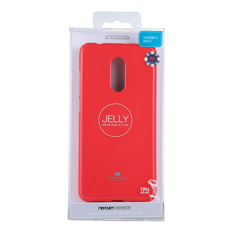 GOOSPERY PEARL JELLY Series for Xiaomi Redmi 5 TPU Full Coverage Protective Back Cover Case