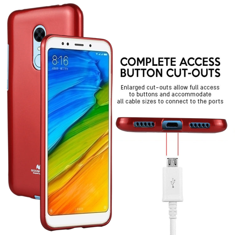 GOOSPERY PEARL JELLY Series for Xiaomi Redmi 5 TPU Full Coverage Protective Back Cover Case