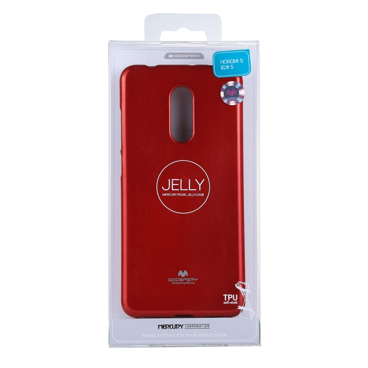 GOOSPERY PEARL JELLY Series for Xiaomi Redmi 5 TPU Full Coverage Protective Back Cover Case