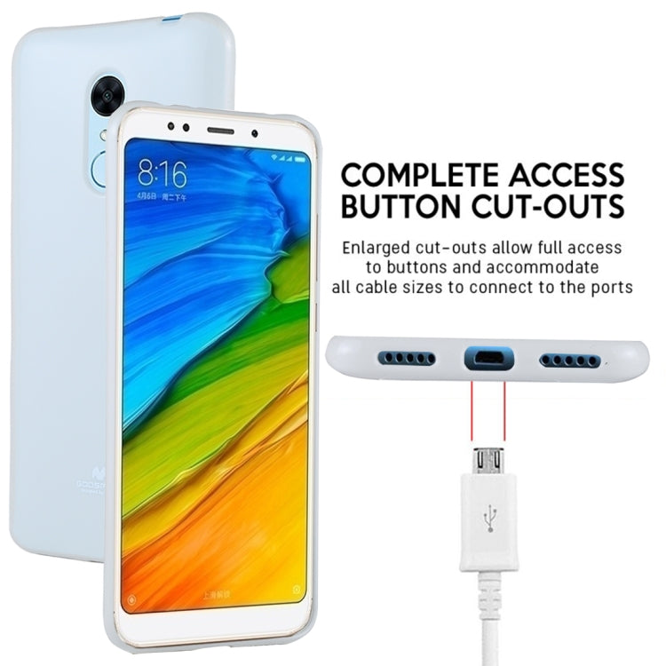 GOOSPERY PEARL JELLY Series for Xiaomi Redmi 5 TPU Full Coverage Protective Back Cover Case