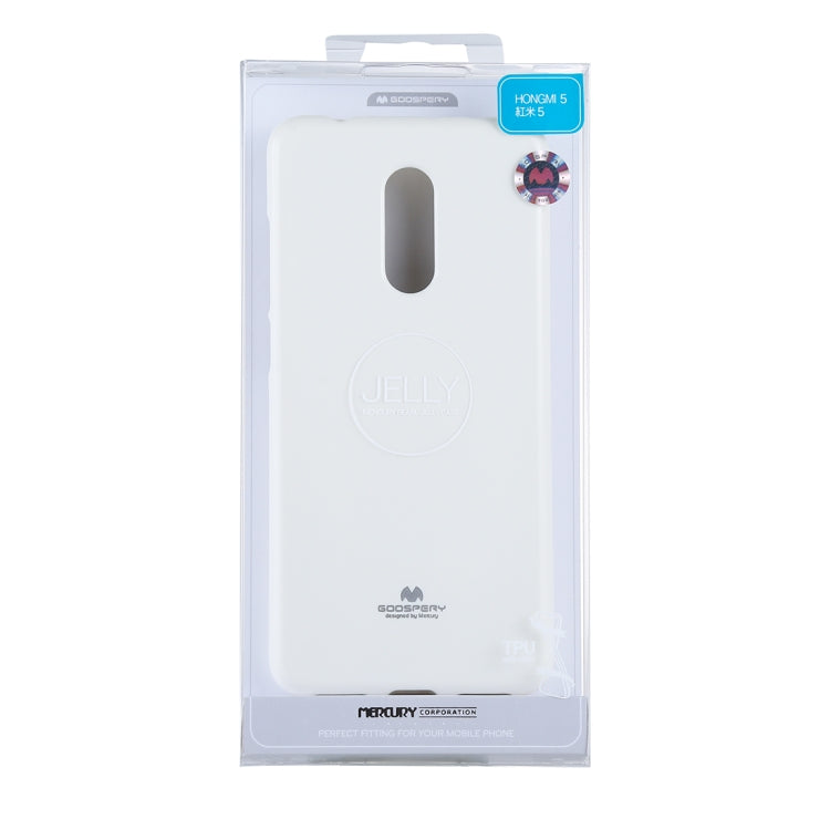 GOOSPERY PEARL JELLY Series for Xiaomi Redmi 5 TPU Full Coverage Protective Back Cover Case