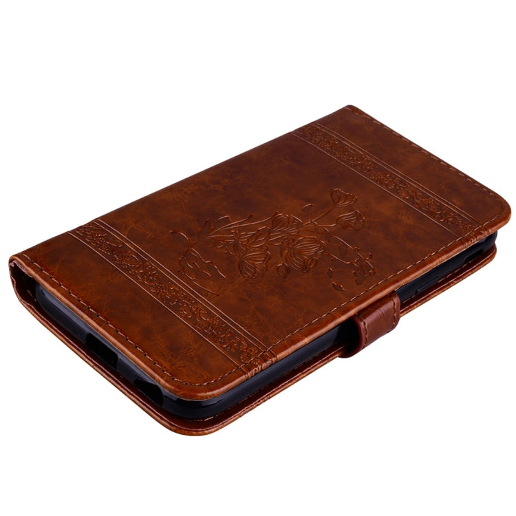 For Xiaomi Redmi 5 Plus Vintage Oil Wax Texture Embossed Horizontal Flip Leather Case with Holder & Card Slots & Wallet & Photo Frame & Lanyard