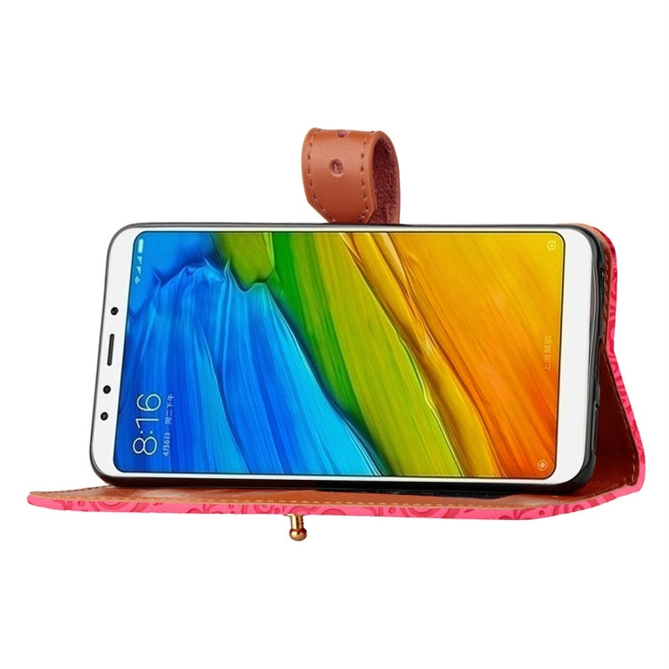 For Xiaomi Redmi 5 European Style Embossed Horizontal Flip Protective Leather Case with Holder & Card Slots & Wallet & Photo Frame & Lanyard