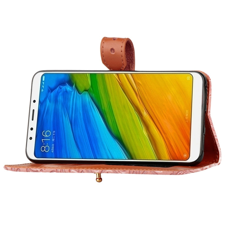 For Xiaomi Redmi 5 European Style Embossed Horizontal Flip Protective Leather Case with Holder & Card Slots & Wallet & Photo Frame & Lanyard