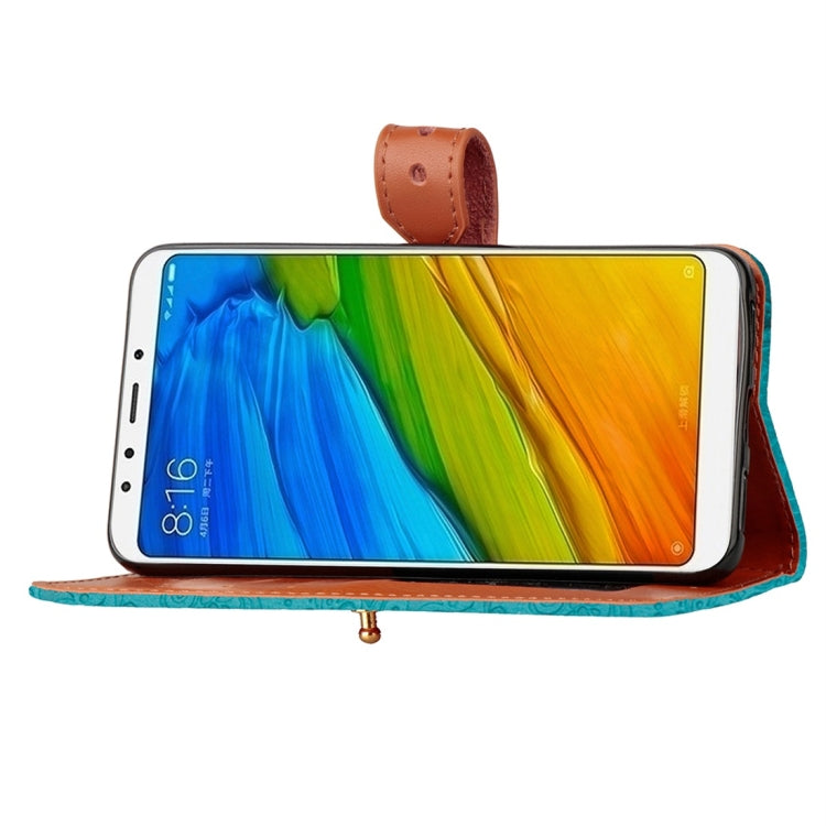 For Xiaomi Redmi 5 Plus European Style Embossed Horizontal Flip Protective Leather Case with Holder & Card Slots & Wallet & Photo Frame & Lanyard