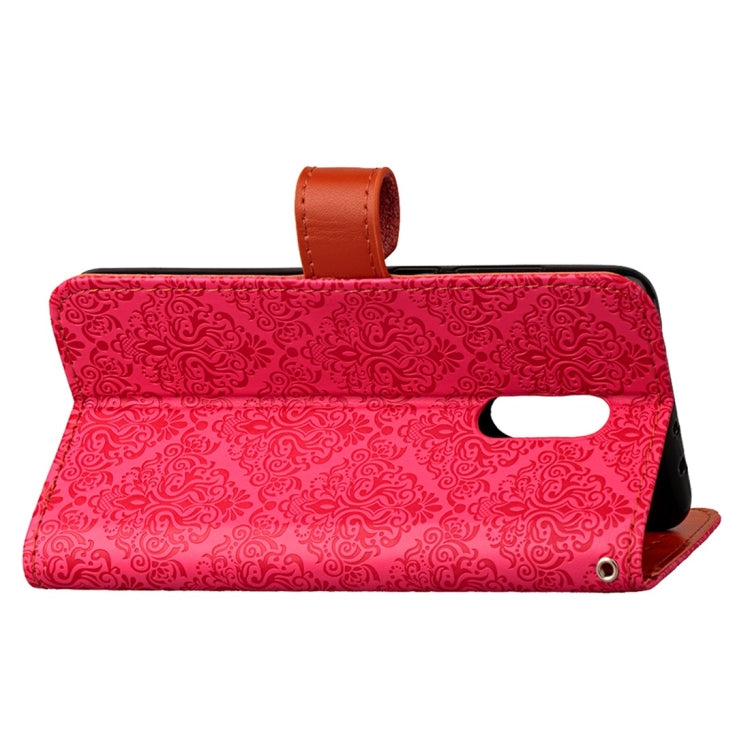 For Xiaomi Redmi 5 Plus European Style Embossed Horizontal Flip Protective Leather Case with Holder & Card Slots & Wallet & Photo Frame & Lanyard