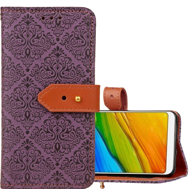 For Xiaomi Redmi 5 Plus European Style Embossed Horizontal Flip Protective Leather Case with Holder & Card Slots & Wallet & Photo Frame & Lanyard