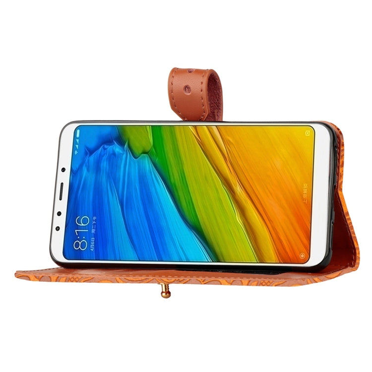 For Xiaomi Redmi 5 Plus European Style Embossed Horizontal Flip Protective Leather Case with Holder & Card Slots & Wallet & Photo Frame & Lanyard