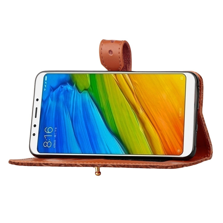 For Xiaomi Redmi 5 Plus European Style Embossed Horizontal Flip Protective Leather Case with Holder & Card Slots & Wallet & Photo Frame & Lanyard