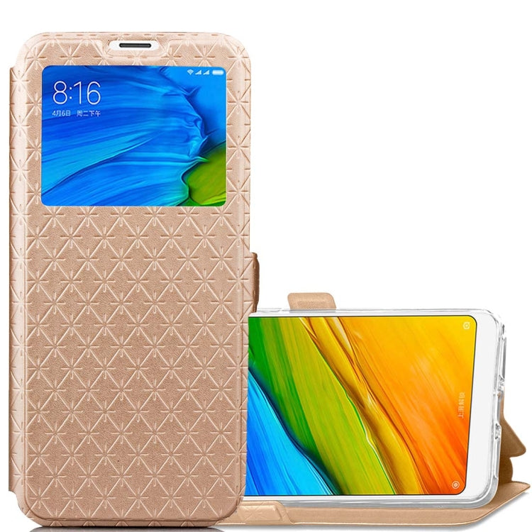 For Xiaomi Redmi 5 Argyles Texture Horizontal Flip Leather Case with Holder & Card Slots & Call Display ID