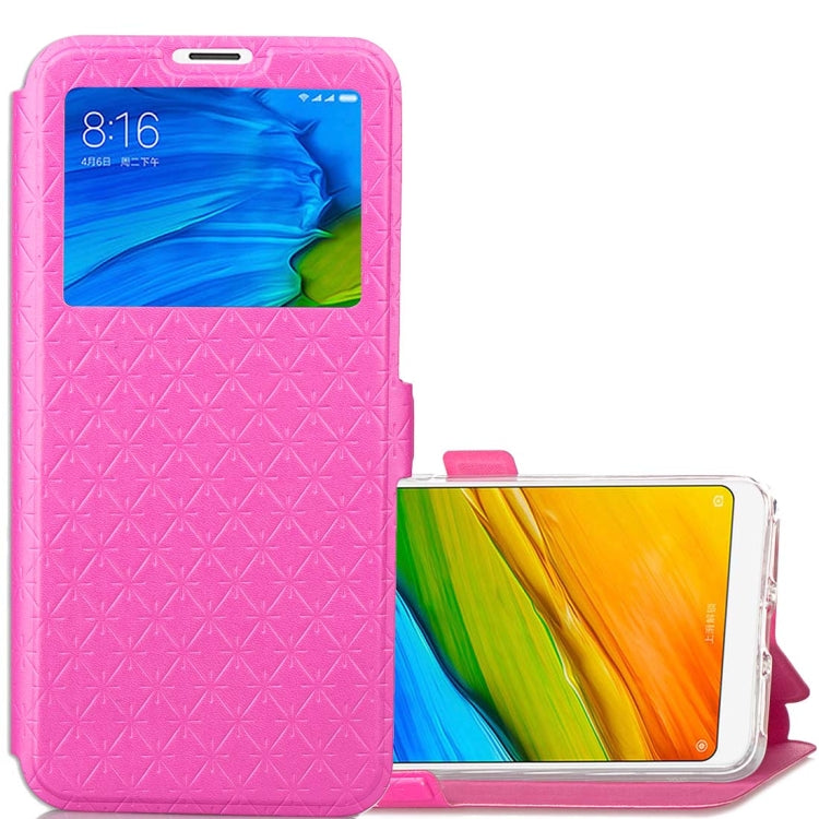 For Xiaomi Redmi 5 Argyles Texture Horizontal Flip Leather Case with Holder & Card Slots & Call Display ID