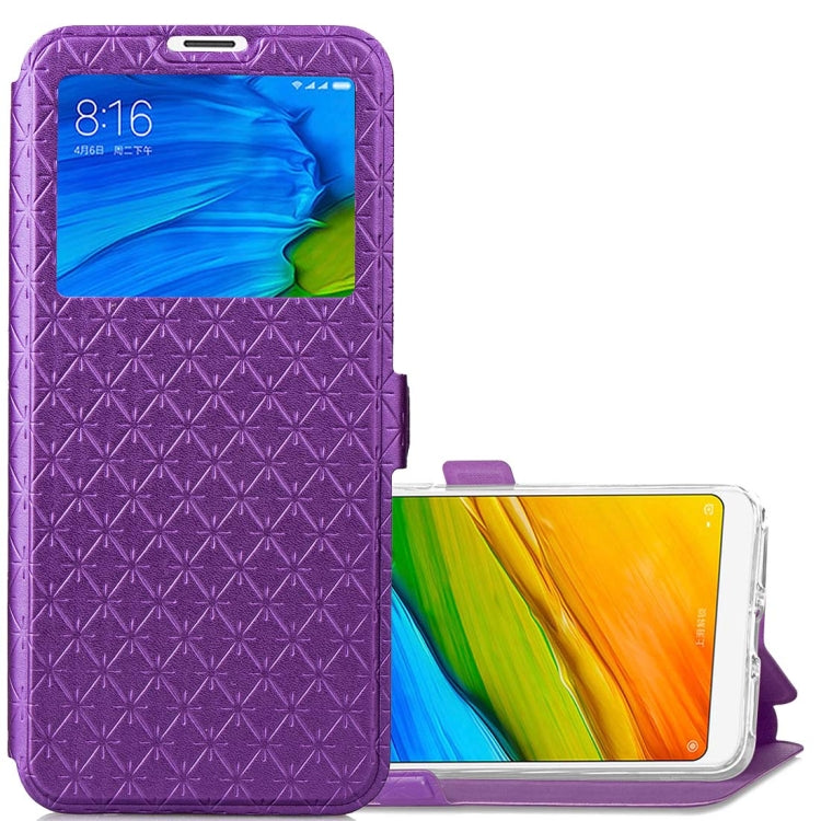 For Xiaomi Redmi 5 Argyles Texture Horizontal Flip Leather Case with Holder & Card Slots & Call Display ID